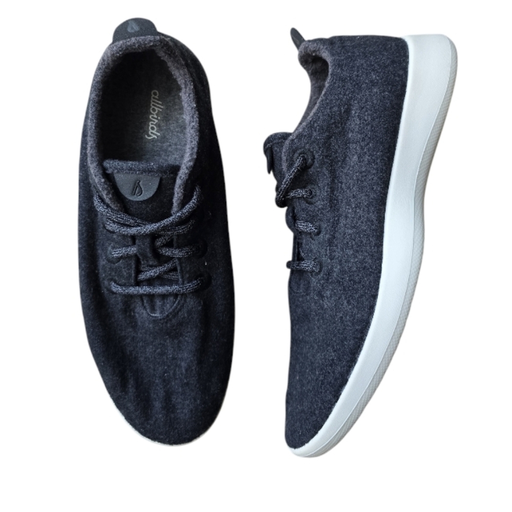 Allbirds Wool Runners Mens Sneakers Shoes Gray Lace Up